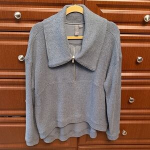 Sweaty Betty Restful Boucle Half Zip Sweater